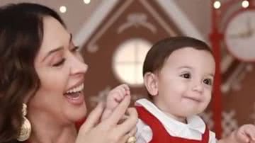 Claudia Raia faz ensaio temático com Luca para marcar primeiro Natal do filho mais novo - Instagram/Claudia Raia