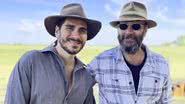 Gabriel Sater e o pai, Almir Sater, se preparam para o remake de 'Renascer' - Júlia Costa/Divulgação