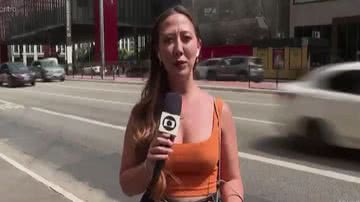 A repórter relembrou a ação criminosa da última semana. - TV Globo