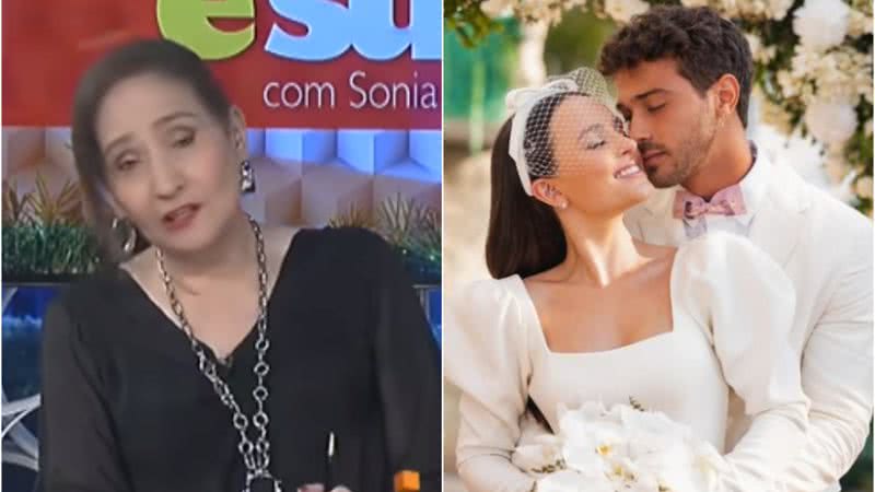 Sonia Abrão debochou do casamento de Larissa Manoela e André Luiz Frambach - Rede TV!/Instagram