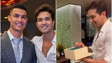 Luan Santana ganhou presente de luxo de Cristiano Ronaldo ao ser contratado para cantar em festa - Instagram/Twitter