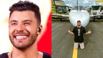 Jatinho particular do cantor Murillo Huff cai em vala no aeroporto de Goiânia - Reprodução/Instagram
