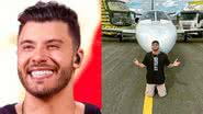 Jatinho particular do cantor Murillo Huff cai em vala no aeroporto de Goiânia - Reprodução/Instagram