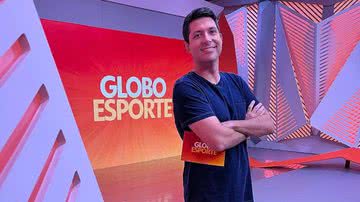 O jornalistav comandava o Globo Esporte SP nas folgas de Felipe Andreoli. - TV Globo