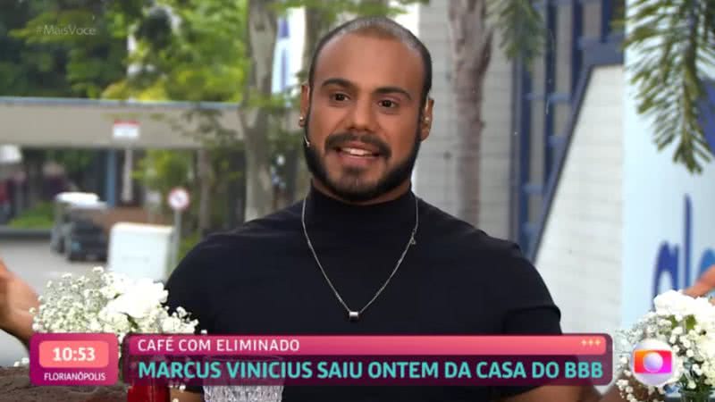 No Café com Eliminado, Marcus Vinicius diz que previu resultado do Paredão - Reprodução/TV Globo