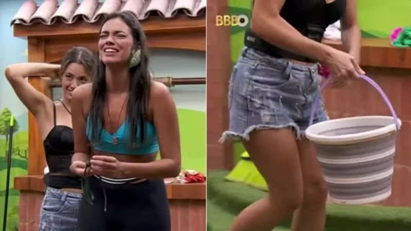 No BBB 24, Alane entope banheiro pela quinta vez e brothers brincam: 'Estrago foi grande' - Reprodução/Globoplay