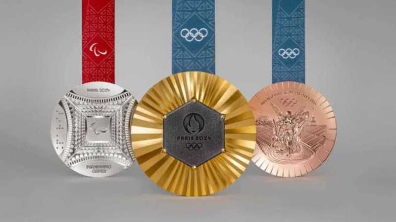 Medalhas das Olímpiadas de Paris 2024 - Divulgação/Comitê Organizador dos Jogos de Paris 2024