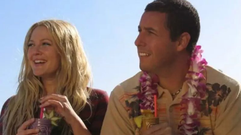 Drew Barrymore e Adam Sandler no filme 'Como Se Fosse a Primeira Vez'; saiba como é o final alternativo - Reprodução