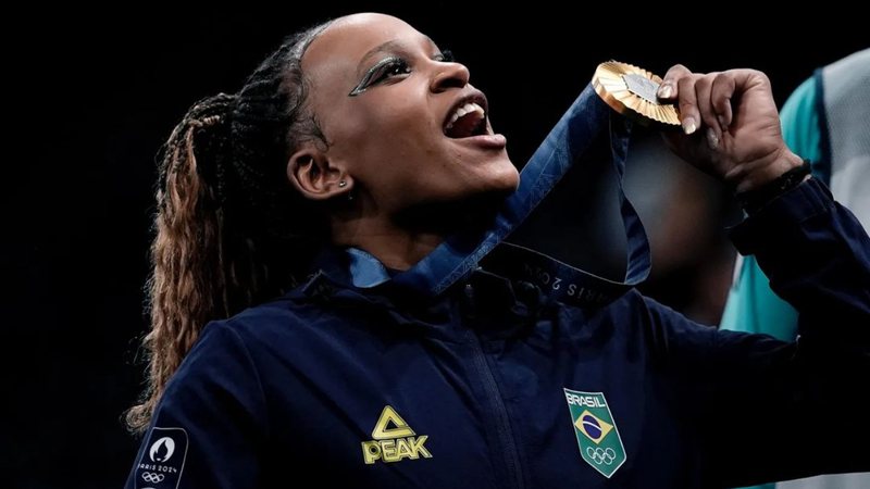 Conheça a história de Rebeca Andrade, maior medalhista olímpica brasileira - Reprodução/Instagram/@timebrasil