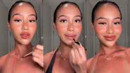 Sunburn makeup: nova tendência que imita queimaduras solares conquista o TikTok - Reprodução/TikTok