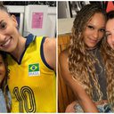 Gabi Magalhães, Pri Daroit, Carolana: como começou a amizade entre Rebeca Andrade e as meninas do vôlei? - Instagram/@rebecaandrade