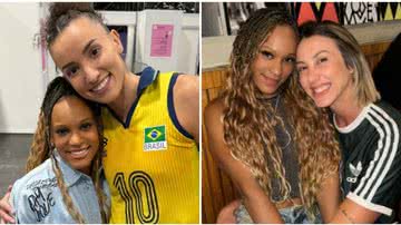 Gabi Magalhães, Pri Daroit, Carolana: como começou a amizade entre Rebeca Andrade e as meninas do vôlei? - Instagram/@rebecaandrade