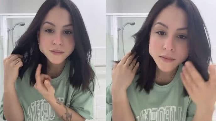 Carol Ribeiro teve rosto mudado do dia para a noite após mascar chiclete de nicotina e surpreendeu com diagnóstico - Reprodução: Instagram