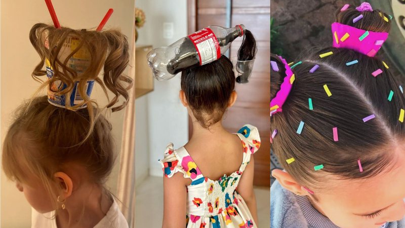 Cabelo maluco para meninas: veja inspirações para a criançada - Reprodução/Instagram