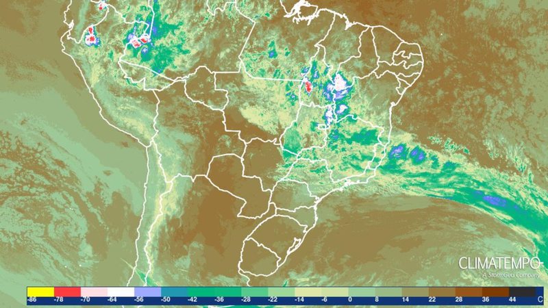 Chuvas intensas, frente fria e ventania marcam clima no fim de outubro - Reprodução/Climatempo