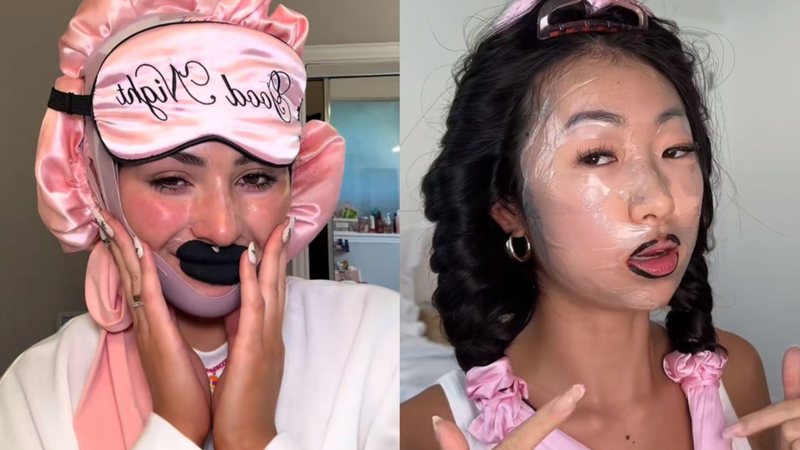 Skincare noturno precisa de muitos produtos? Entenda os riscos da nova trend 'Morning shed' - Reprodução/TikTok