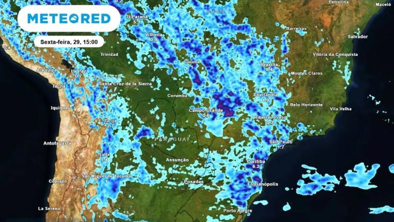 Alerta de tempestade: saiba como será o clima no fim de novembro e onde chove - Divulgação/Meteroed