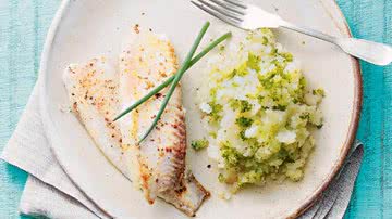 Receita Filé de peixe com purê de batata e brócolis - Marcelo Resende