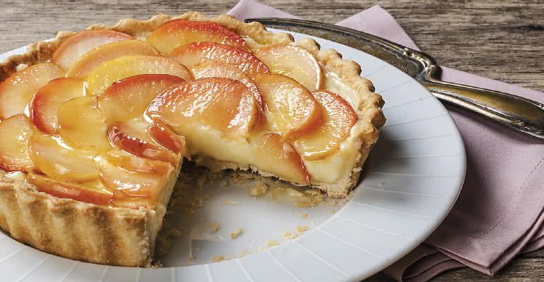 Receita de Torta cremosa de maçã - J. Carvalho