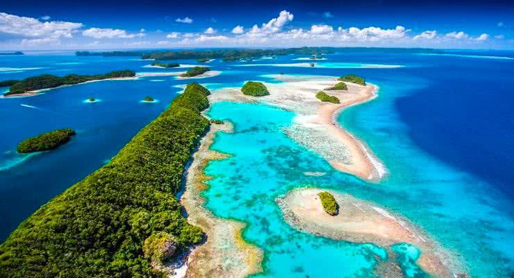 Ilha de Palau fica no oceano Pacífico. - Reprodução/Portal Consular