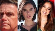 Jair Bolsonaro, Bruna Marquezine e Anitta. - Reprodução/ Instagram