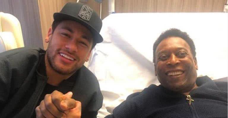 Neymar visita Pelé em hospital na França - Reprodução/Instagram