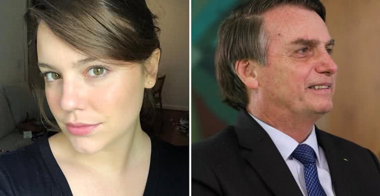 Alice Wegmann comentou na publicação de Jair Bolsonaro no Instagram - Reprodução/Instagram