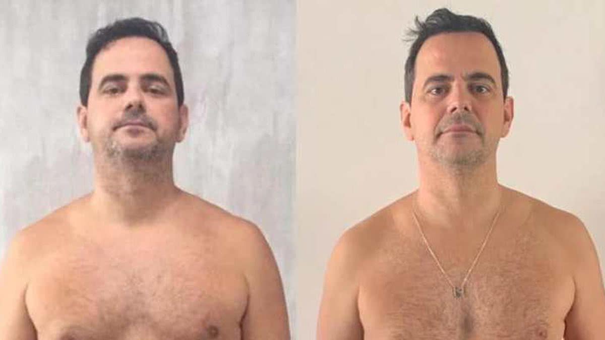 Carioca mostra seu antes e depois de 40 dias de dieta: ''7 kg a