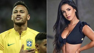 Neymar Jr. e a modelo Nathália Félix. - Reprodução/ Instagram