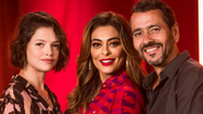 Josiane (Agatha Moreira), Maria da Paz (Juliana Paes) e Amadeu (Marcos Palmeira). - Globo/ Divulgação