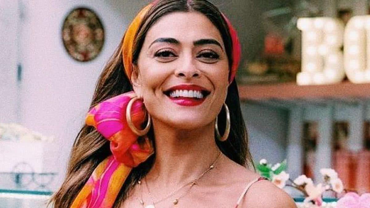 Juliana Paes relembra gravidez com clique raro nas redes sociais