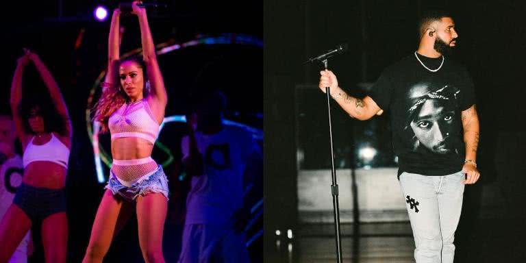 Vice-presidente do Rock in Rio comenta participações de Anitta e Drake - Arquivo pessoal: Anitta e Drake
