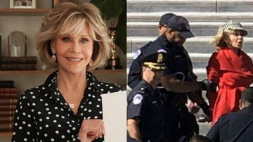 Jane Fonda foi uma dos 16 ativistas presos após protestos contra o aquecimento global - Instagram/@janefonda | TMZ