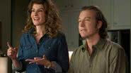 Nia Vardalos e John Corbett estrelam o filme 'Casamento Grego 2'. - Divulgação