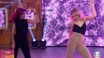 Fátima Bernardes dança junto de bailarina da Beyoncé - Reprodução/TV Globo