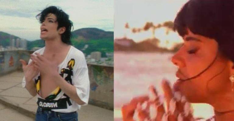 Michael Jackson e Mara Maravilha gravaram clipes no Pelourinho, acompanhados do Olodum - Reprodução/YouTube