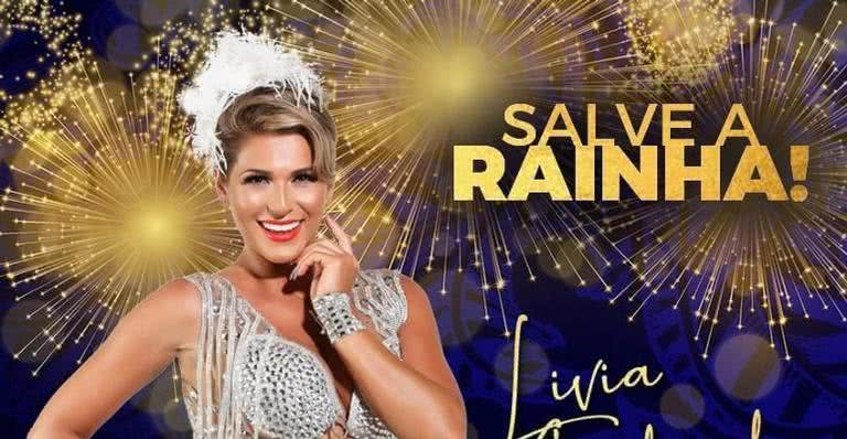 Lívia Andrade é nomeada Rainha de Bateria - Instagram/ @liviaandradereal