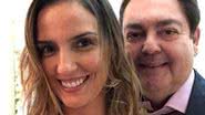 Faustão surge com a mulher, Luciana Cardoso, em bastidores da Globo - Gshow