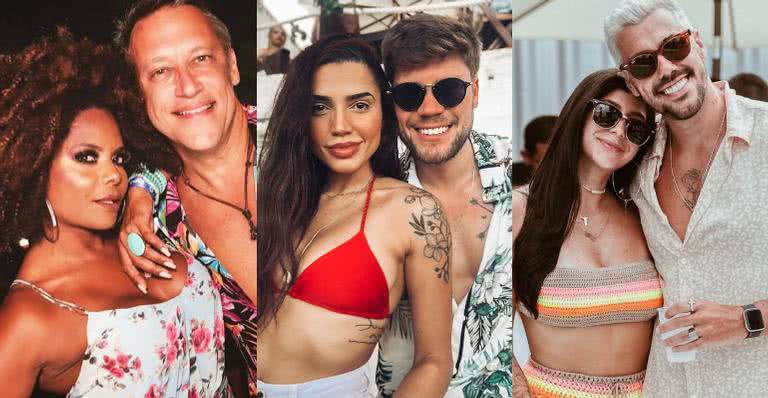 Adriana Bombom e Adrien Cunha, Paula Amorim e Breno Simões, Yá Burihan e Lipe Ribeiro eram alguns casais confirmados - Instagram/@adriencunha/@brenosimoes/@yaburihan