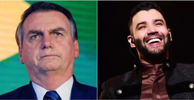 Jair Bolsonaro saiu em defesa de Gusttavo Lima nas redes sociais - Reprodução/ Instagram