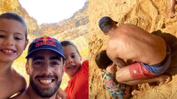 Pedro Scooby leva os filhos para passear em Algarve - Reprodução/Instagram