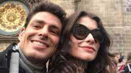 Alinne Moraes e Cauã Reymond nos bastidores de 'Um Lugar ao Sol' - Divulgação