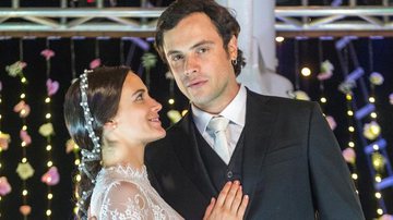 Casamento Gael (Sergio Guizé) e Clara (Bianca Bin) em 'O Outro Lado do Paraíso' - Globo/Raquel Cunha