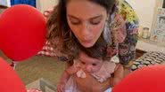 Laura Neiva registra a filha na babá eletrônica - Instagramneivalaura