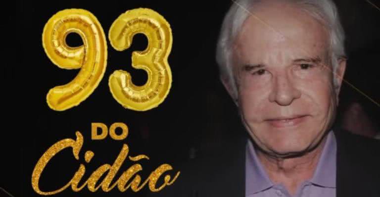 Cid Moreira completa 93 anos e ganha bolo de aniversário - Instagram/ @ocidmoreira// @alexbussulo