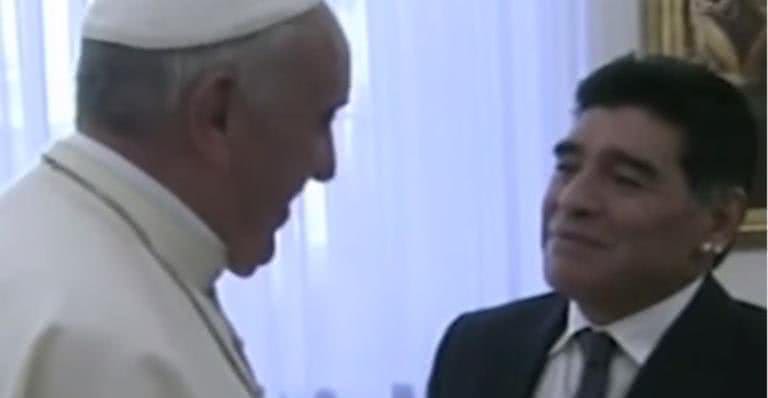 Encontro de Papa Francisco e Diego Maradona - Instagram/@vaticannews