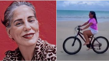 Glória Pires passeia de bicicleta pela primeira vez - Instagram/ @gpiresoficial