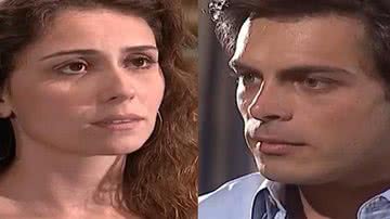 Capitu (Giovanna Antonelli) pede para Fred (Luigi Baricelli) se afastar dela em 'Laços de Família' - Globo