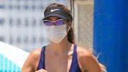 Patrícia Poeta é flagrada, com look fitness, praticando exercícios na orla de Ipanema, no Rio de Janeiro - JC PEREIRA/ Agnews