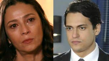 Bibiana (Cyria Coentro) fica arrasada ao descobrir envolvimento de Hélio (Raphael Vianna) em crime - Globo